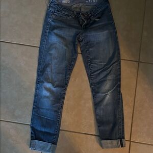 GAP Ankle-Length Blue Jeans